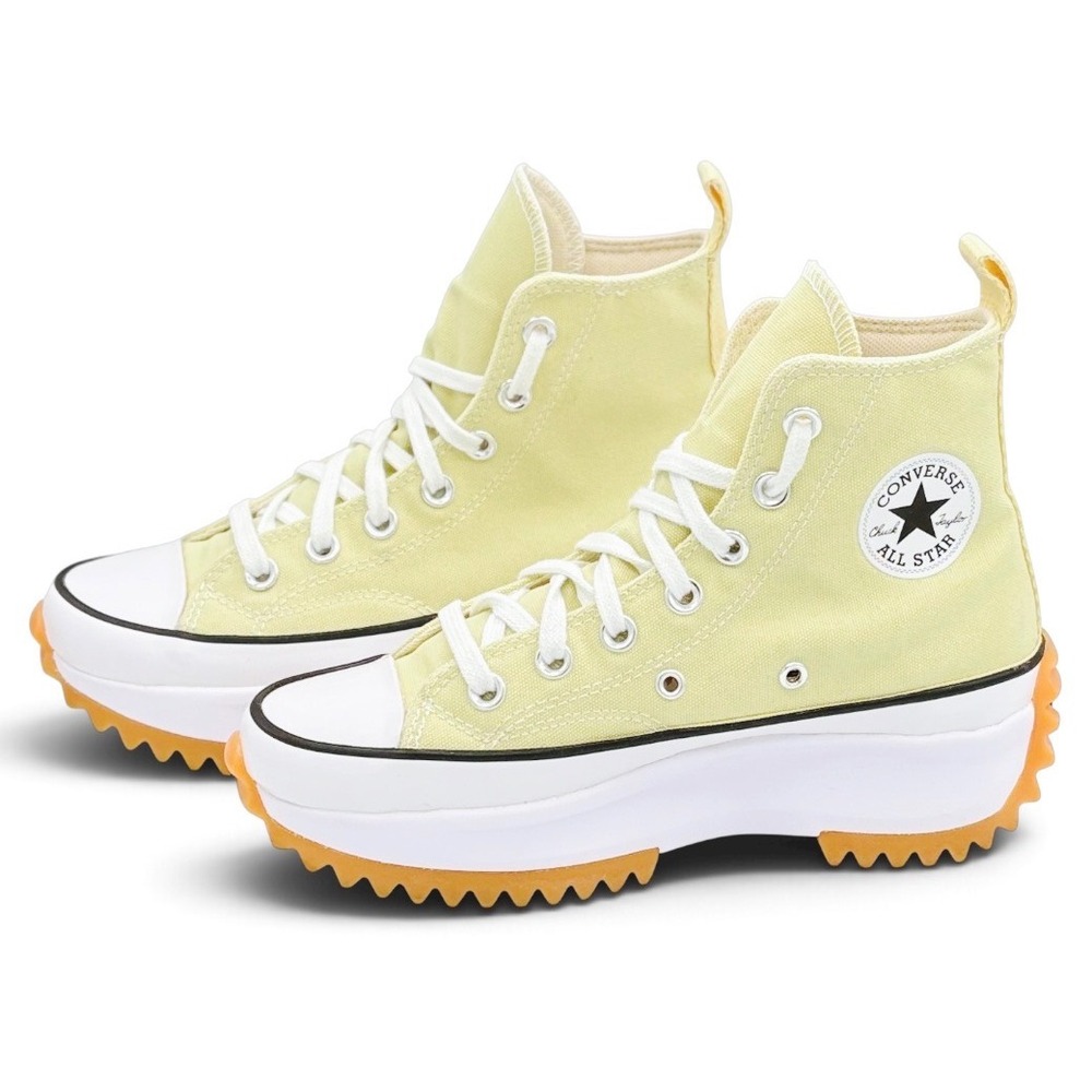 Converse Run Star Hike Platform High Shoes Mens 4 Women's 5.5 Lemon Drop A02132C